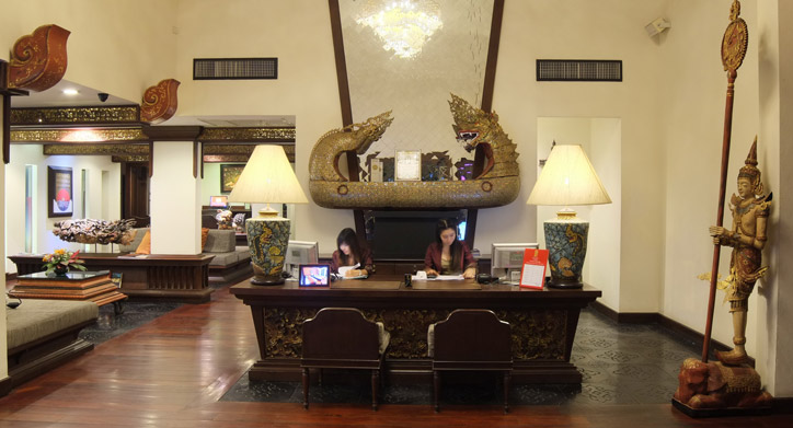 Reception, De Naga Hotel - Chiang Mai